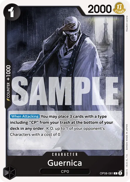 Guernica, One Piece card OP08-081 — TWO LEGENDS set