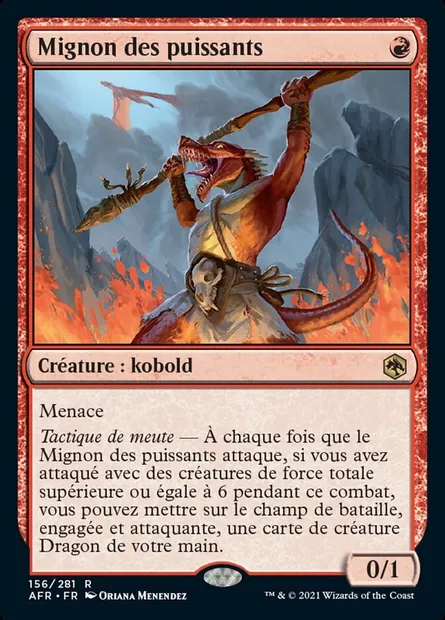 Mignon des puissants, carte Magic AFR 156 — extension Forgotten Realms: Aventures dans les Royaumes Oubliés