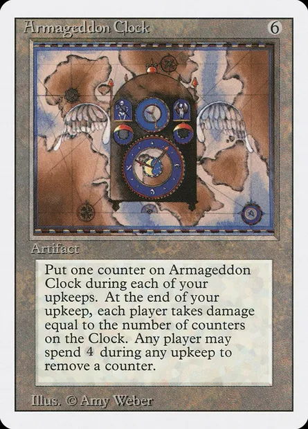 Armageddon Clock, Magic card 3ED 234 — Revised Edition set