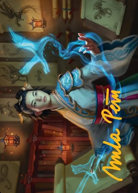 Dragonologist // Dragonologist, Magic card ATDM 6 — Tarkir: Dragonstorm Art Series set