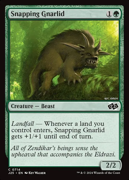 Snapping Gnarlid, Magic card J25 714 — Foundations Jumpstart set