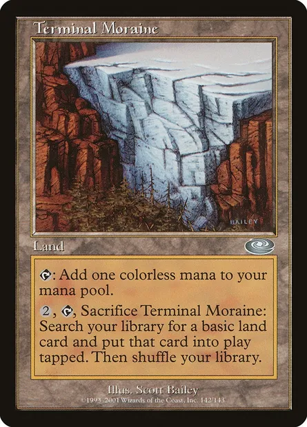 Moraine frontale, carte Magic PLS 142 — extension Planeshift