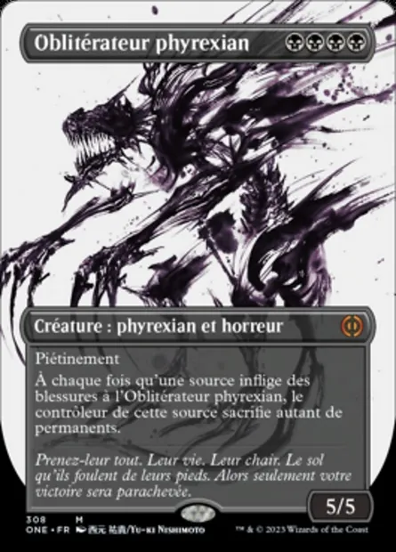 Oblitérateur phyrexian, carte Magic ONE 308 — extension Tous Phyrexians