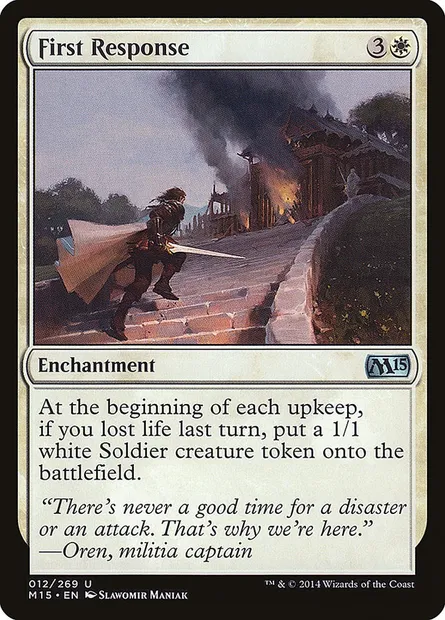 First Response, Magic card M15 12 — Magic 2015 set