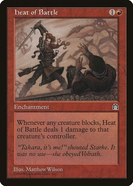 Feu de la bataille, carte Magic STH 88 — extension Forteresse