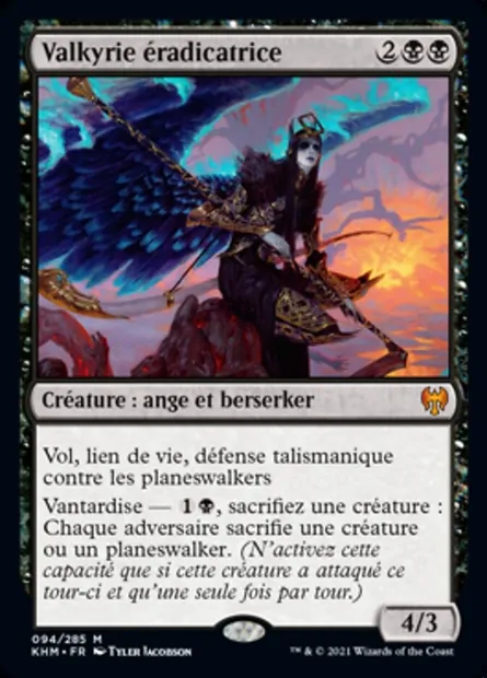 Valkyrie éradicatrice, carte Magic KHM 94 — extension Kaldheim
