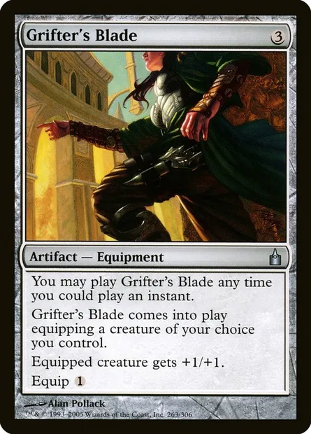 Grifter's Blade, Magic card RAV 263 — Ravnica: City of Guilds set