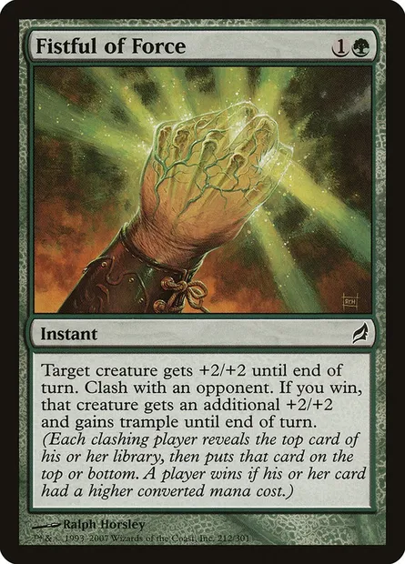 Fistful of Force, Magic card LRW 212 — Lorwyn set
