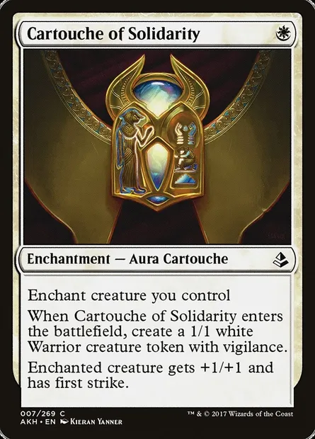 Cartouche of Solidarity, Magic card AKH 7 — Amonkhet set