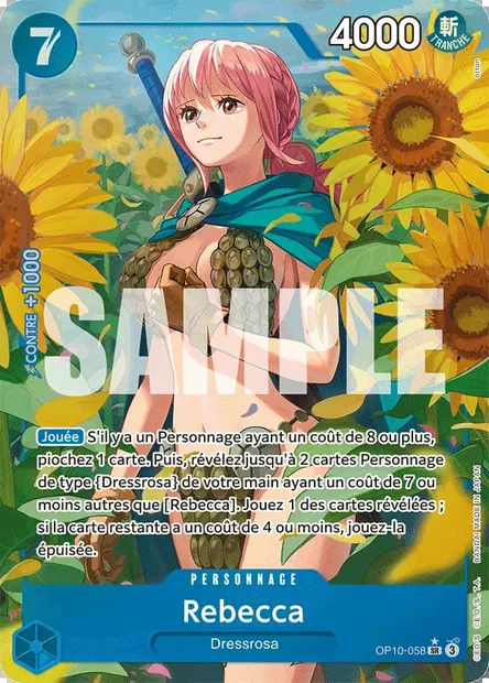 Rebecca, carte One Piece OP10-058 — extension SANG ROYAL