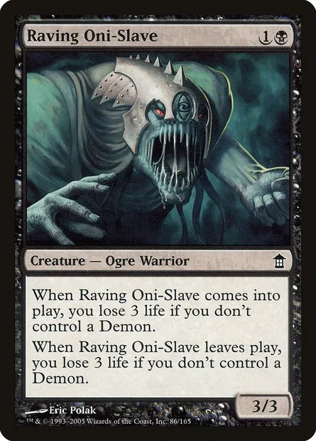 Raving Oni-Slave, Magic card SOK 86 — Saviors of Kamigawa set