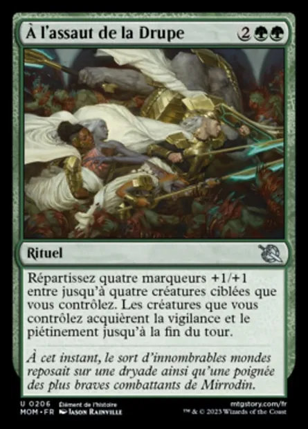 À l'assaut de la Drupe, carte Magic MOM 206 — extension L'invasion des machines