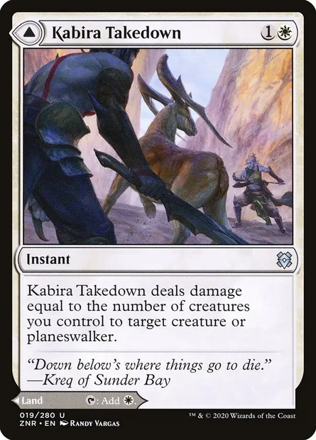 Kabira Takedown // Kabira Plateau, Magic card ZNR 19 — Zendikar Rising set