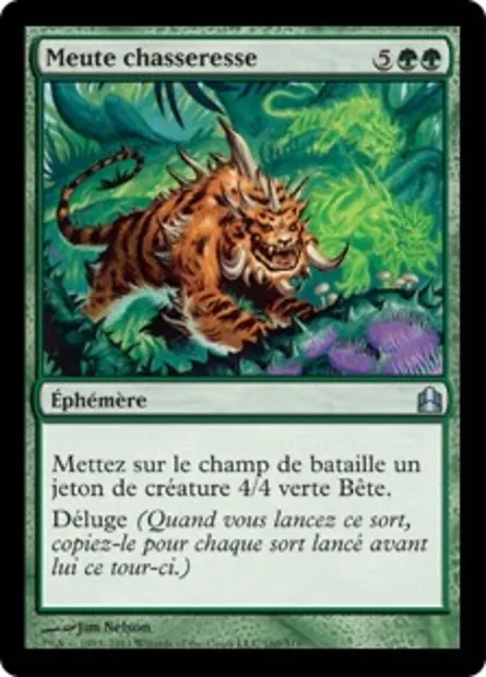 Meute chasseresse, carte Magic CMD 160 — extension Commander 2011