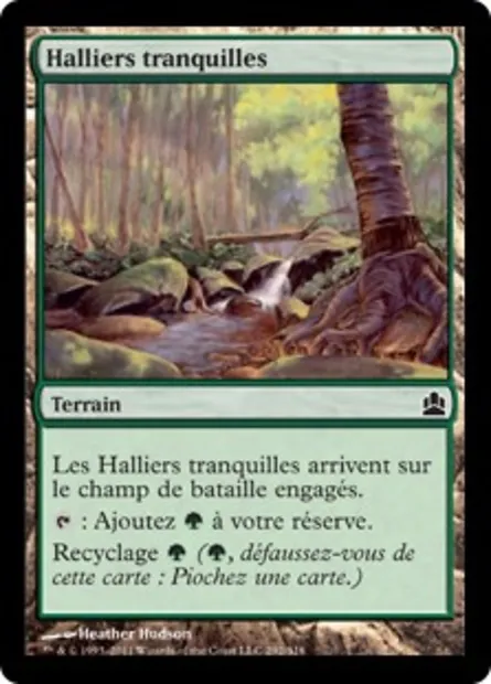 Halliers tranquilles, carte Magic CMD 292 — extension Commander 2011
