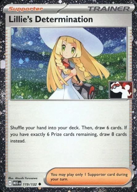 Lillie's Determination, Pokémon card PPS 119-7 — Play! Pokémon Prize Pack Series set