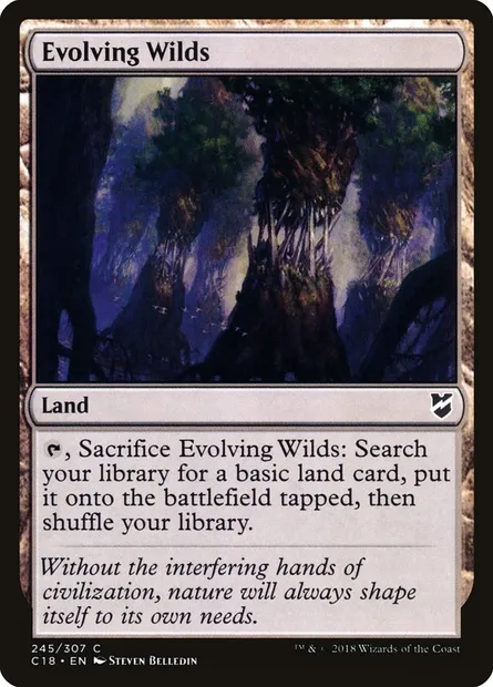 Evolving Wilds, Magic card C18 245 — Commander 2018 set
