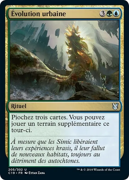 Évolution urbaine, carte Magic C19 205 — extension Commander 2019