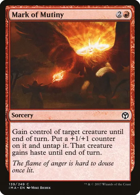 Marque de mutinerie, carte Magic IMA 139 — extension Iconic Masters