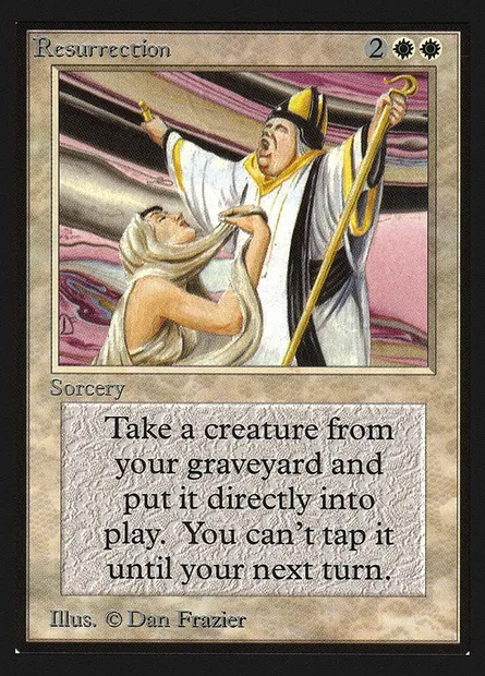 Resurrection, Magic card CED 35 — Collectors' Edition set