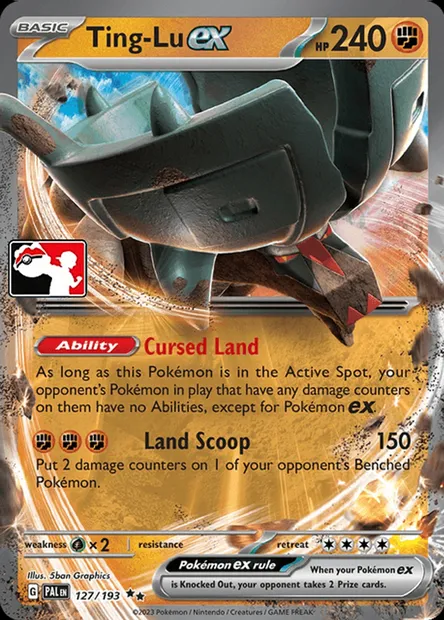 Dinglu-ex, carte Pokémon PPS 127-3 — extension Play! Pokémon Prize Pack Series