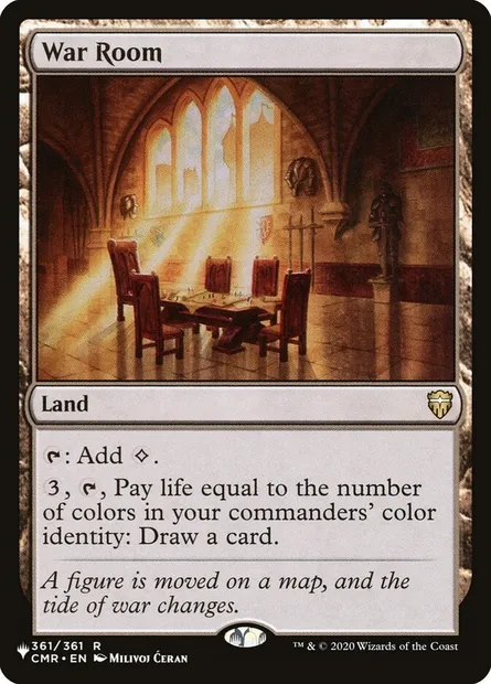 War Room, Magic card PLST CMR-361 — The List set