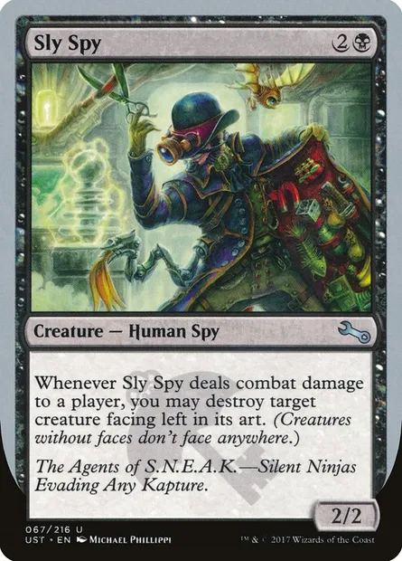 Sly Spy, carte Magic UST 67b — extension Unstable