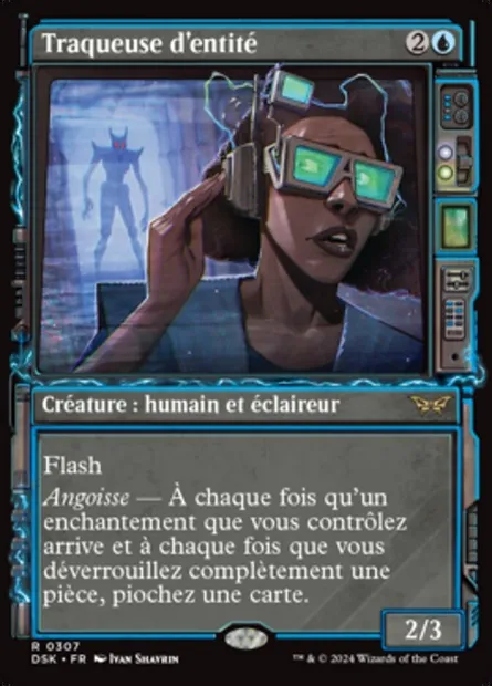 Traqueuse d'entité, carte Magic DSK 307 — extension Duskmourn: House of Horror