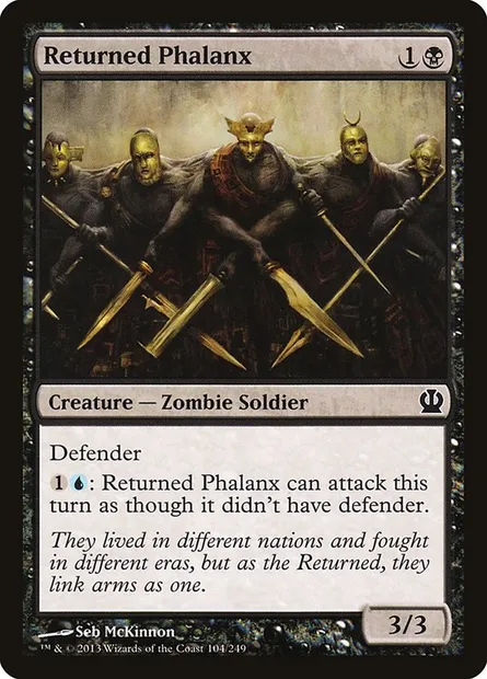 Returned Phalanx, Magic card THS 104 — Theros set