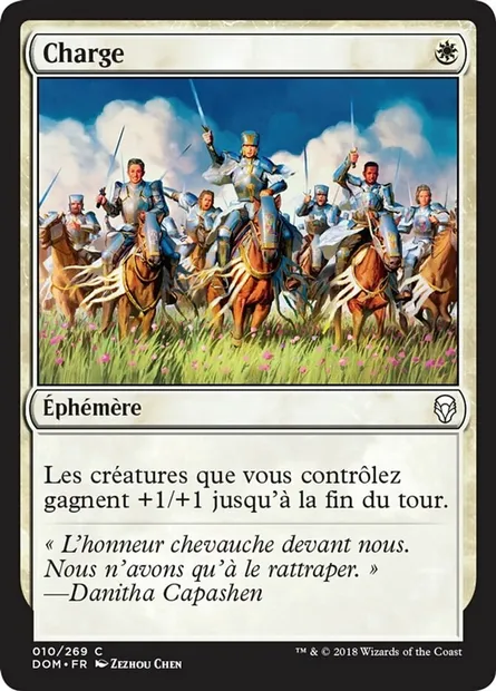 Charge, carte Magic DOM 10 — extension Dominaria