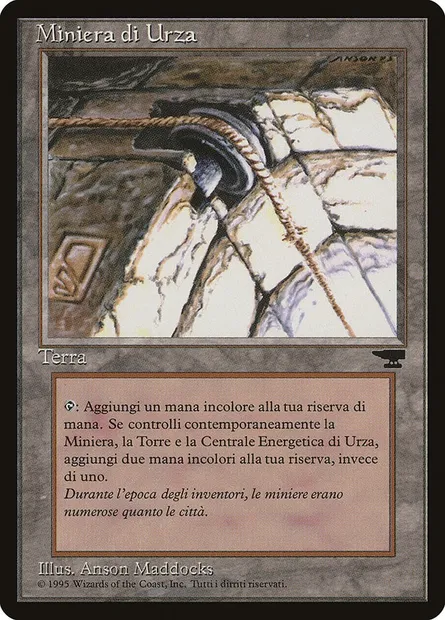 Mine d'Urza, carte Magic RIN 178 — extension Rinascimento