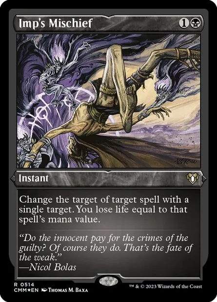 Imp's Mischief, Magic card CMM 514 — Commander Masters set