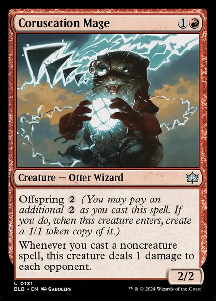 Coruscation Mage, Magic card BLB 131 — Bloomburrow set