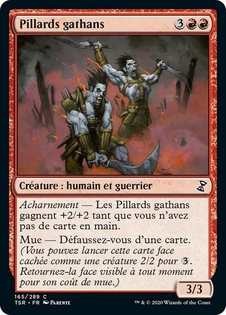 Pillards gathans, carte Magic TSR 165 — extension Spirale Temporelle Remastered