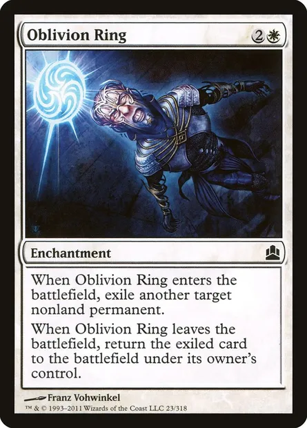 Oblivion Ring, Magic card CMD 23 — Commander 2011 set