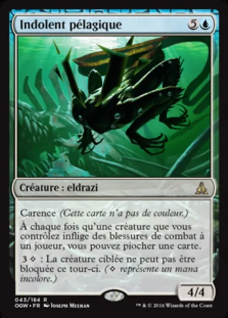 Indolent pélagique, carte Magic OGW 43 — extension Le serment des Sentinelles