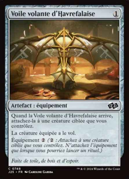 Voile volante d'Havrefalaise, carte Magic J25 748 — extension Foundations Jumpstart