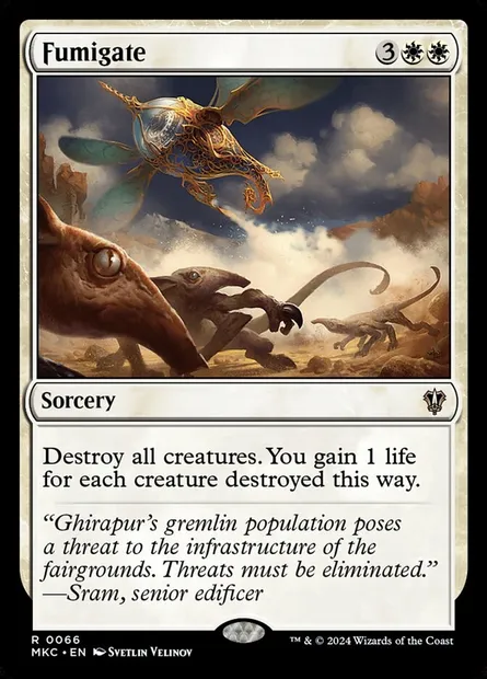 Fumigate, Magic card MKC 66 — Murders at Karlov Manor Commander set