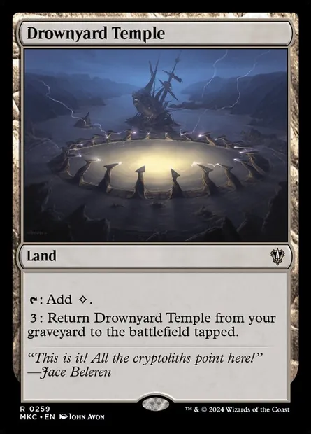 Drownyard Temple, Magic card MKC 259 — Murders at Karlov Manor Commander set