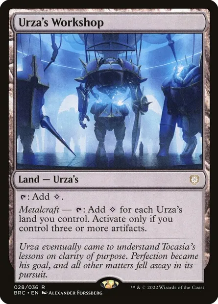 Urza's Workshop, Magic card BRC 28 — The Brothers' War Commander set