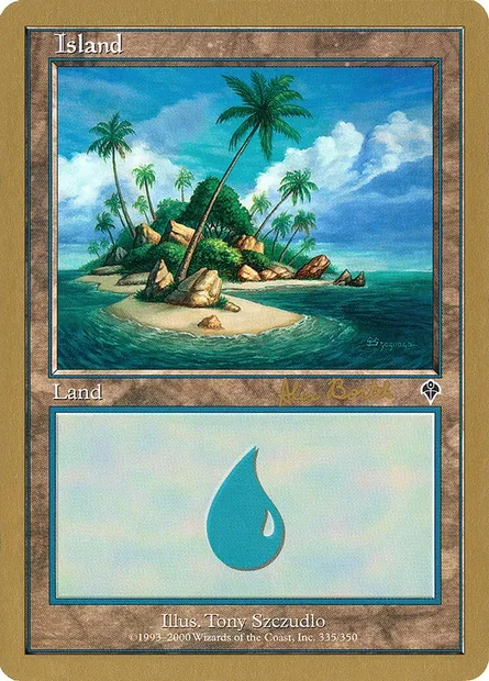 Île, carte Magic WC01 ab335b — extension World Championship Decks 2001