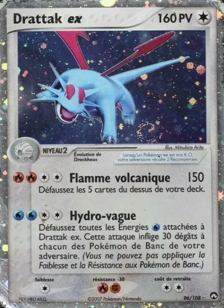 Drattak ex, carte Pokémon PK 96 — extension EX Gardiens du Pouvoir