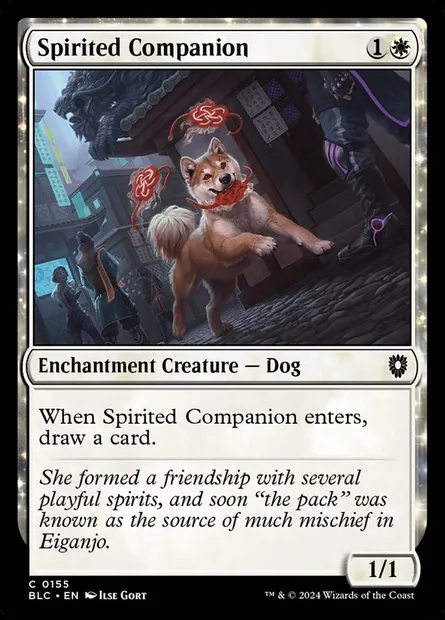 Spirited Companion, Magic card BLC 155 — Bloomburrow Commander set