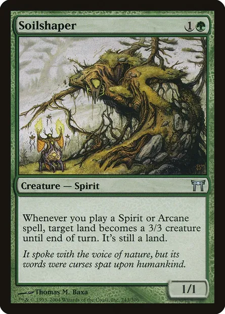Forge-terre, carte Magic CHK 243 — extension Guerriers de Kamigawa