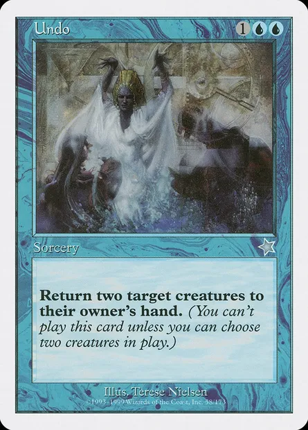 Annulation, carte Magic S99 58 — extension Starter 1999