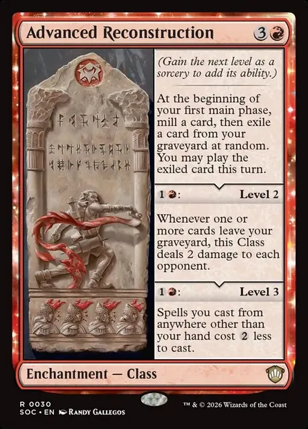 Advanced Reconstruction, Magic card SOC 30 — Secrets of Strixhaven Commander set