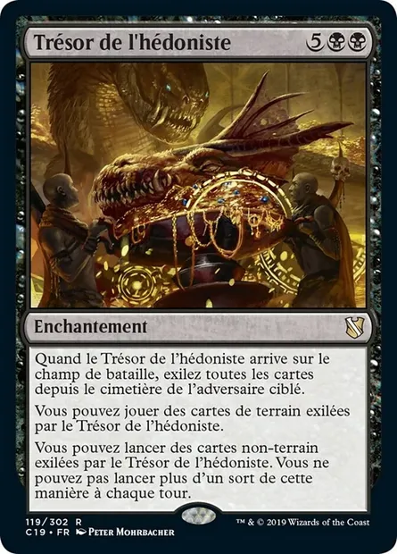 Trésor de l'hédoniste, carte Magic C19 119 — extension Commander 2019