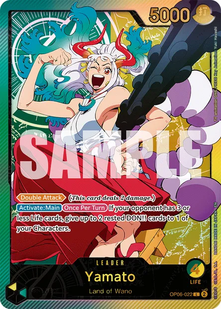 Yamato, One Piece card OP06-022 — WINGS OF THE CAPTAIN set