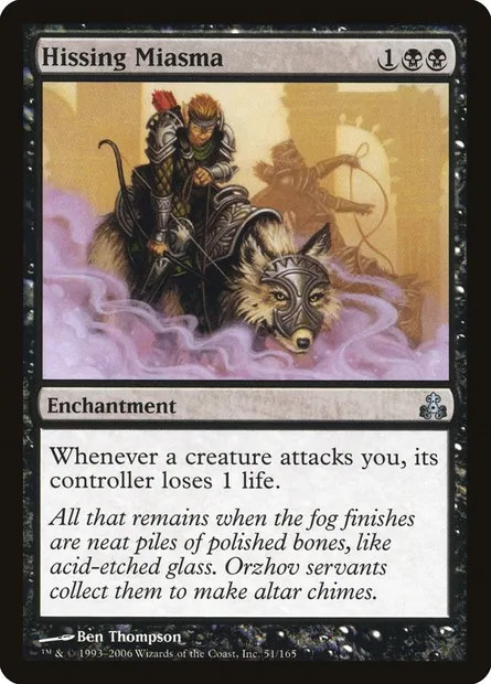 Hissing Miasma, Magic card GPT 51 — Guildpact set