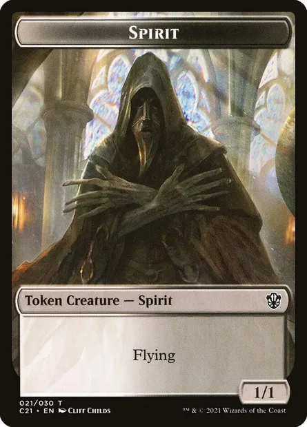 Spirit, Magic card TC21 21 — Commander 2021 Tokens set